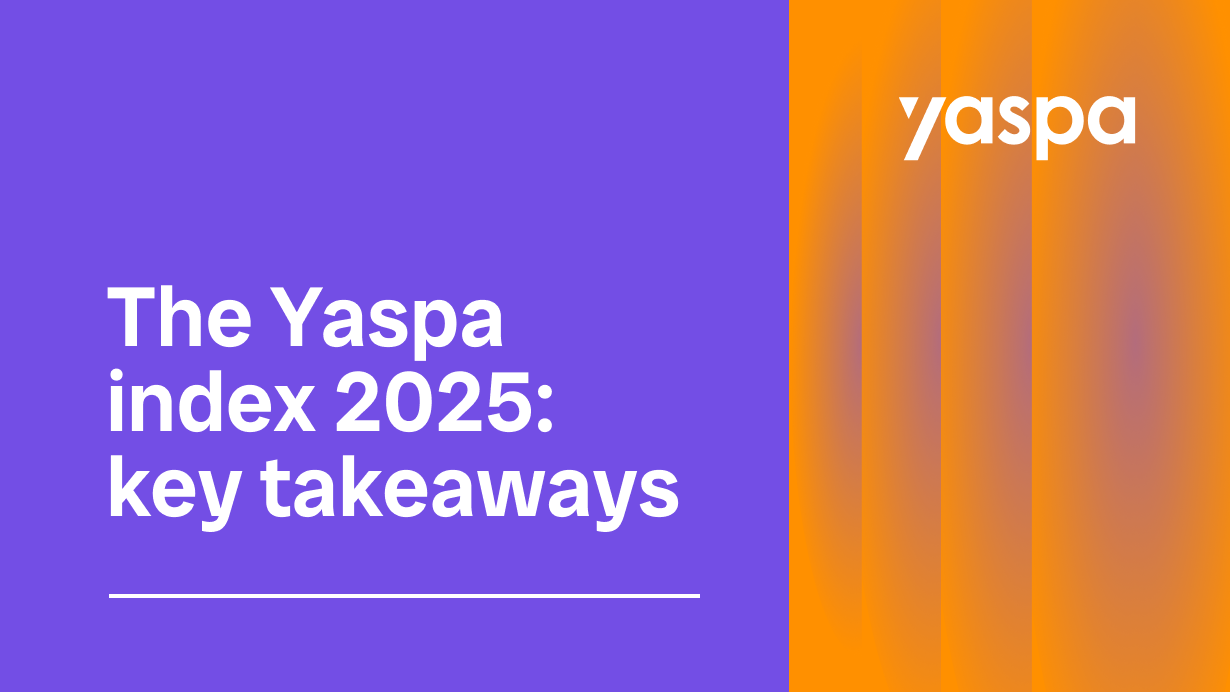 thumbnail with text saying The Yaspa index 2025: key takeaways