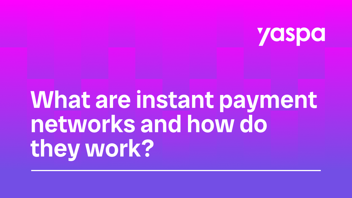 thumbnail with text saying what are instant payment networks and how do they work?